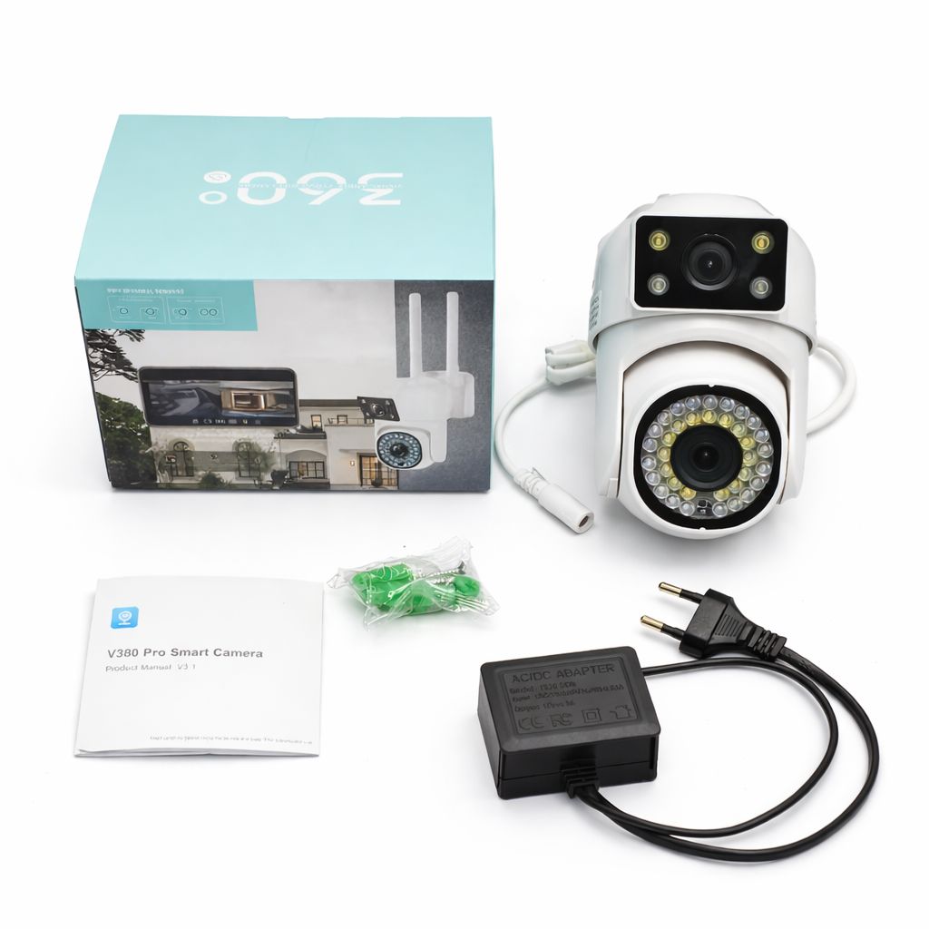 Cámara de Seguridad WiFi V380 Pro Exterior/Interior HD Visión Nocturna