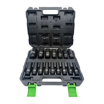 Juego de Dados de Impacto 1/2 Pulgada AFIXS MCASA – 16 Piezas de 10 a 32 mm