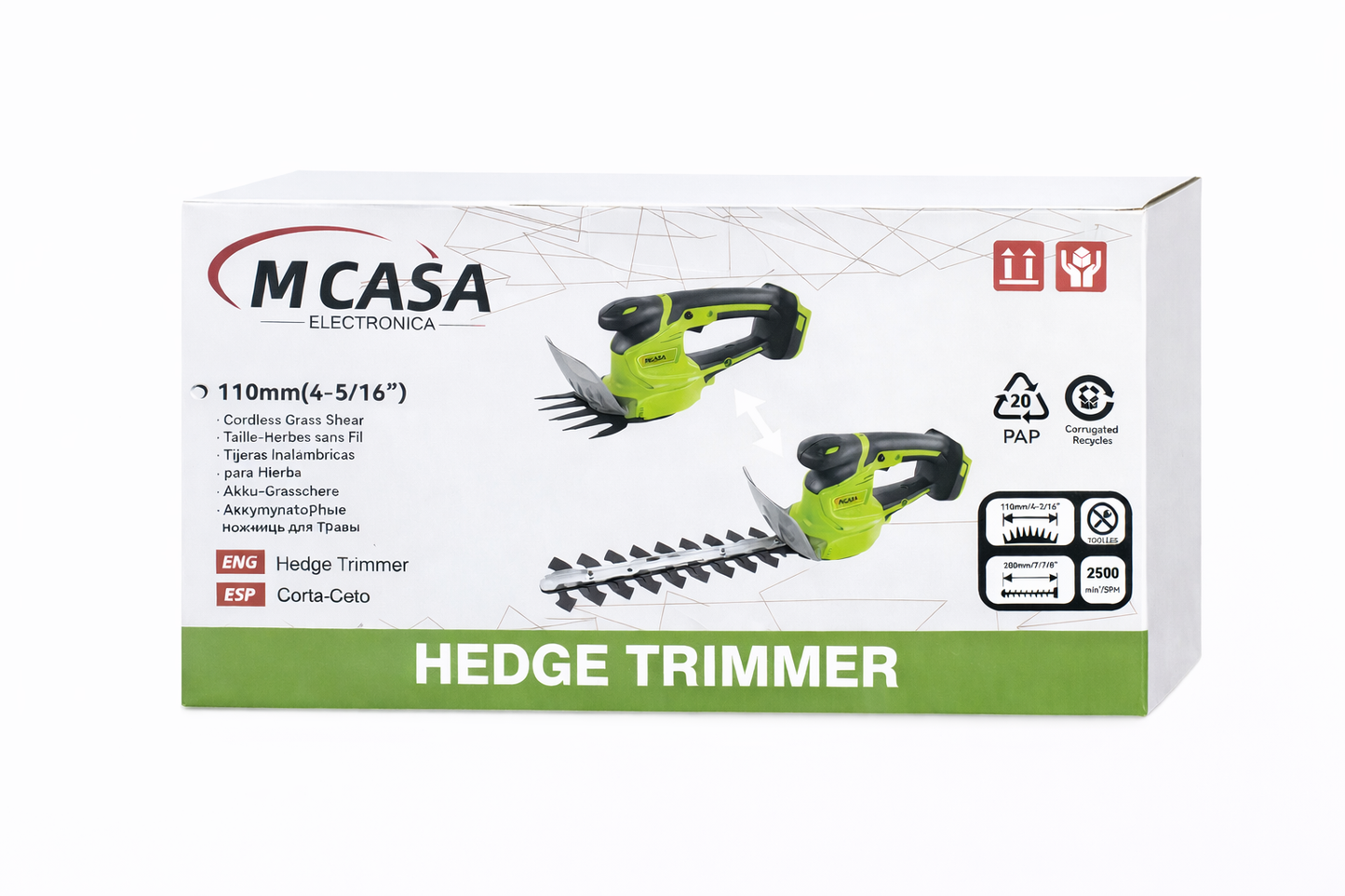 Corta Césped, 2 en 1 Mcasa