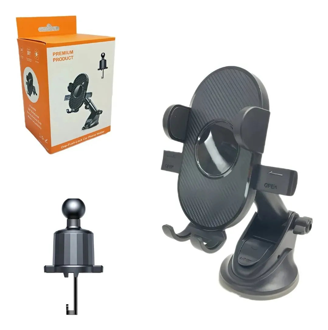 Soporte Celular 2 En 1 Ventosa Y Rejilla