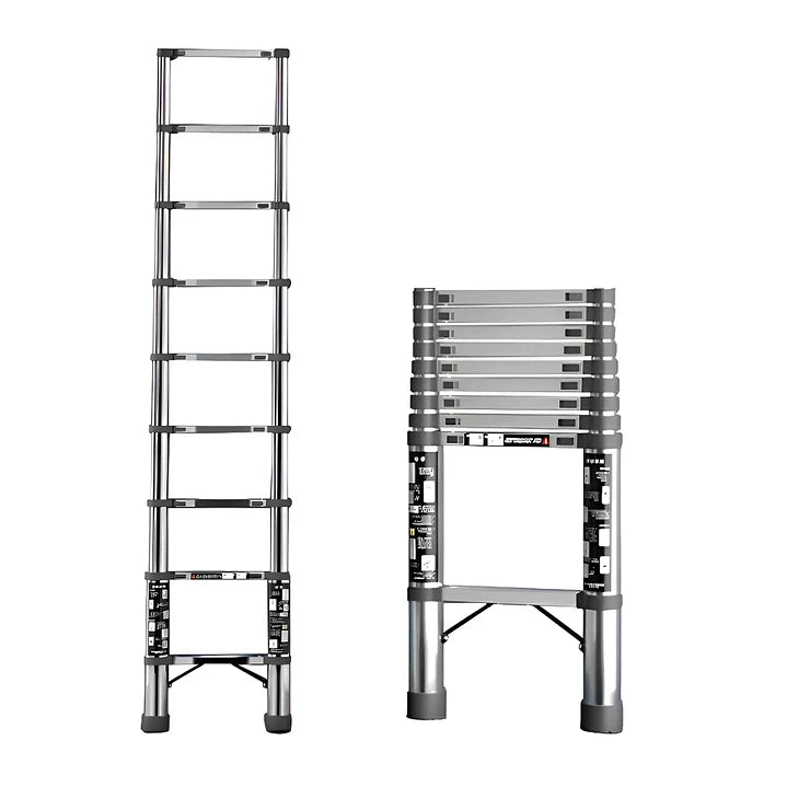 Escalera Telescópica Aluminio 3.5m Plegable Portátil Mcasa