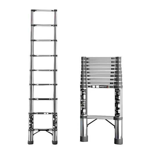 Escalera Telescópica Aluminio 3.5m Plegable Portátil Mcasa