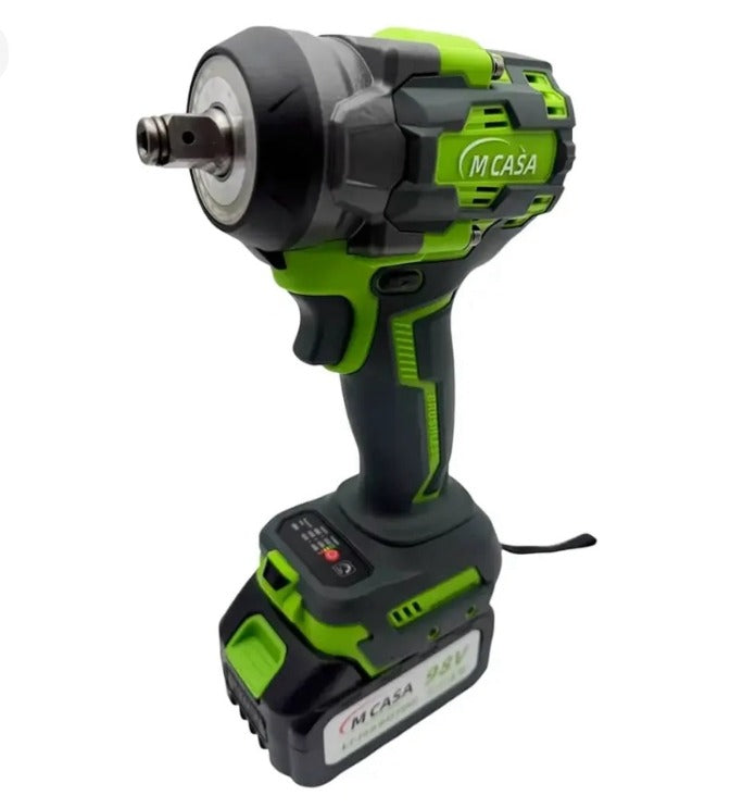 Llave de Impacto 1/2” 800Nm M-Casa Brushless | 2 Baterías, Cargador y Maleta con Accesorios